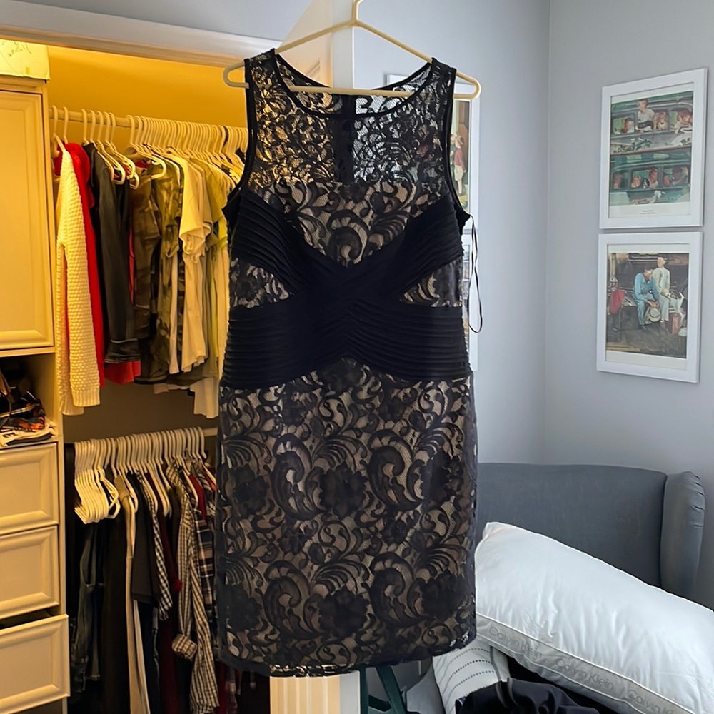 Black sheer party dress